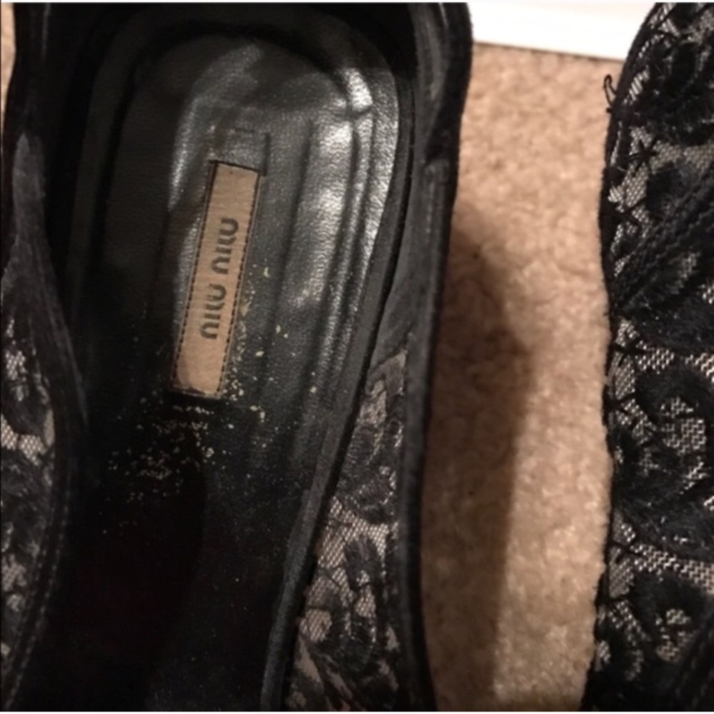 Miu Miu black lace heels - Picture 5 of 7
